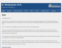 Tablet Screenshot of drwendyjames.com